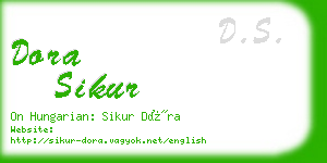 dora sikur business card